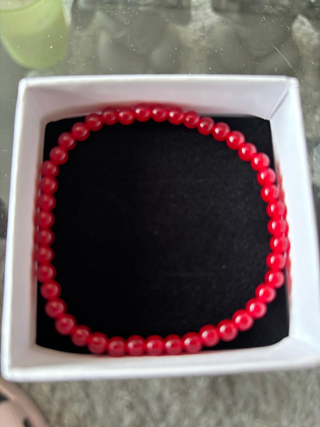 Customer photo review of Karneol Armband - Perlen
