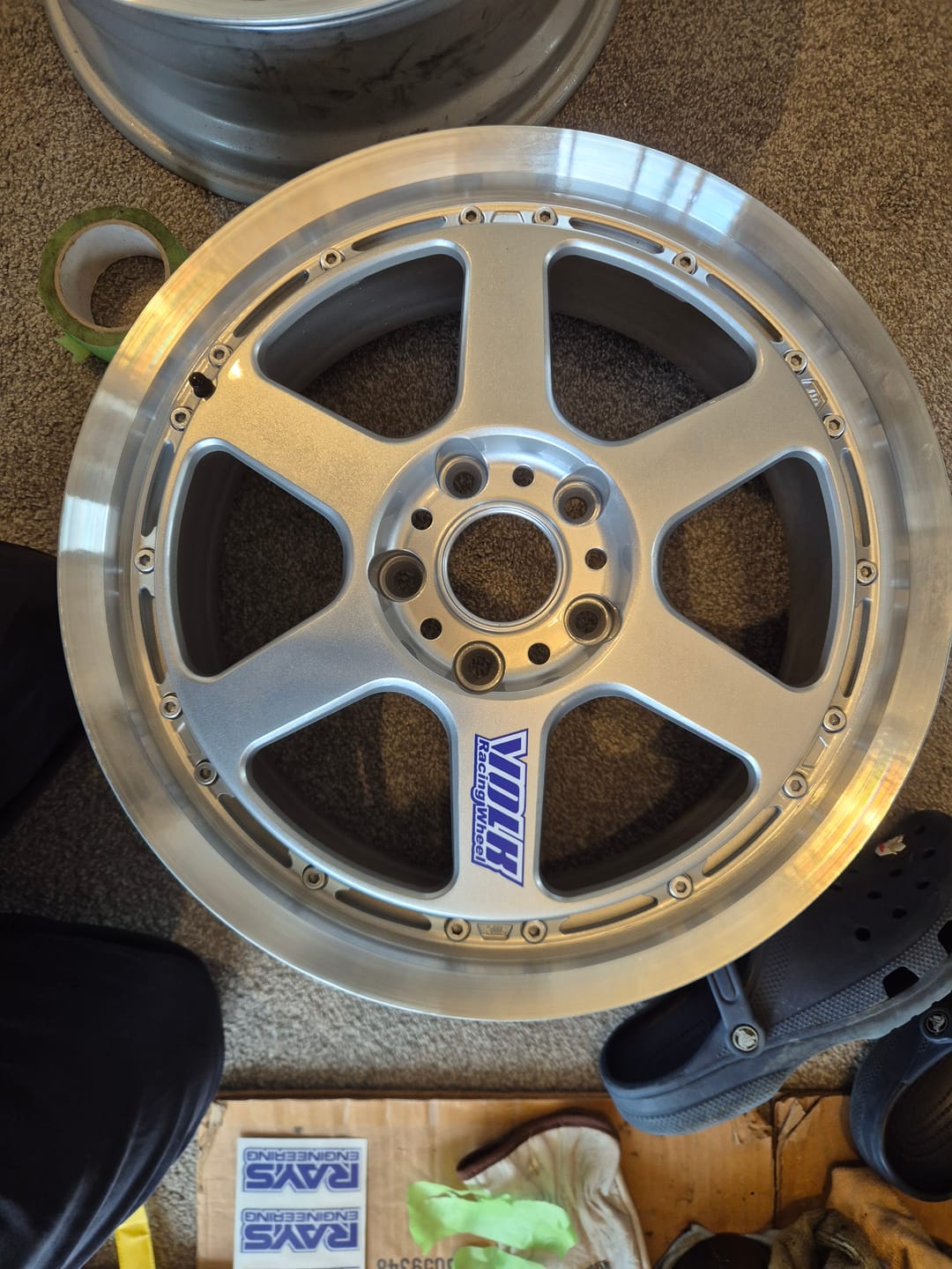 Customer photo review of Volk Racing TE37 Decal Set (2pc) - Blue