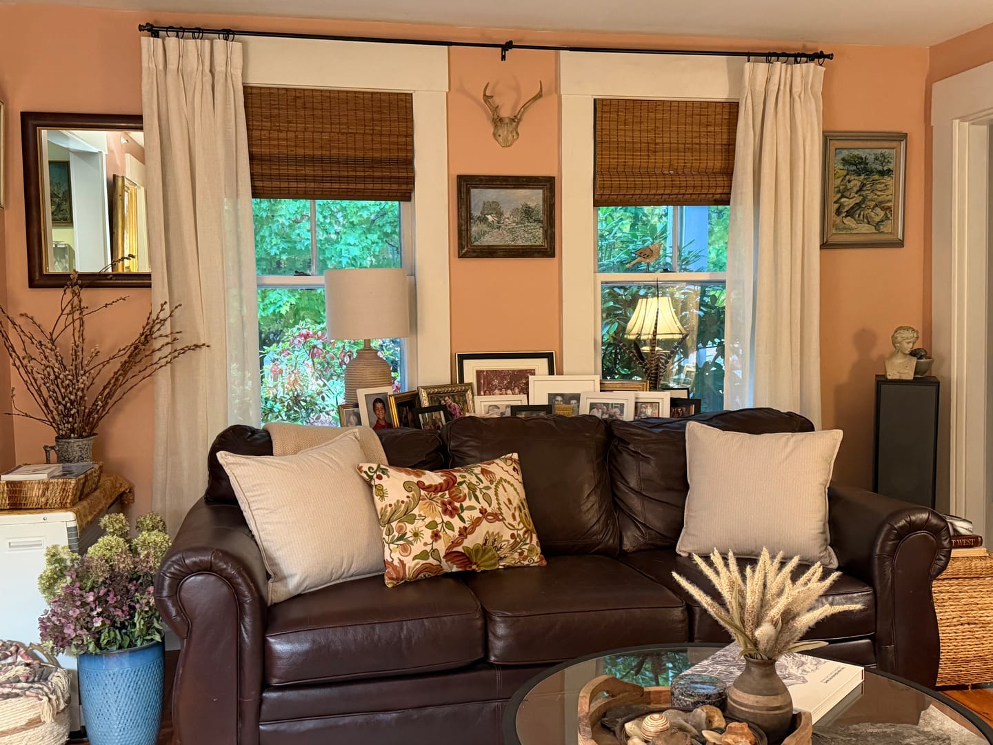 Customer photo review of Pinch Pleat Linen Blend Curtains (2 Panels)