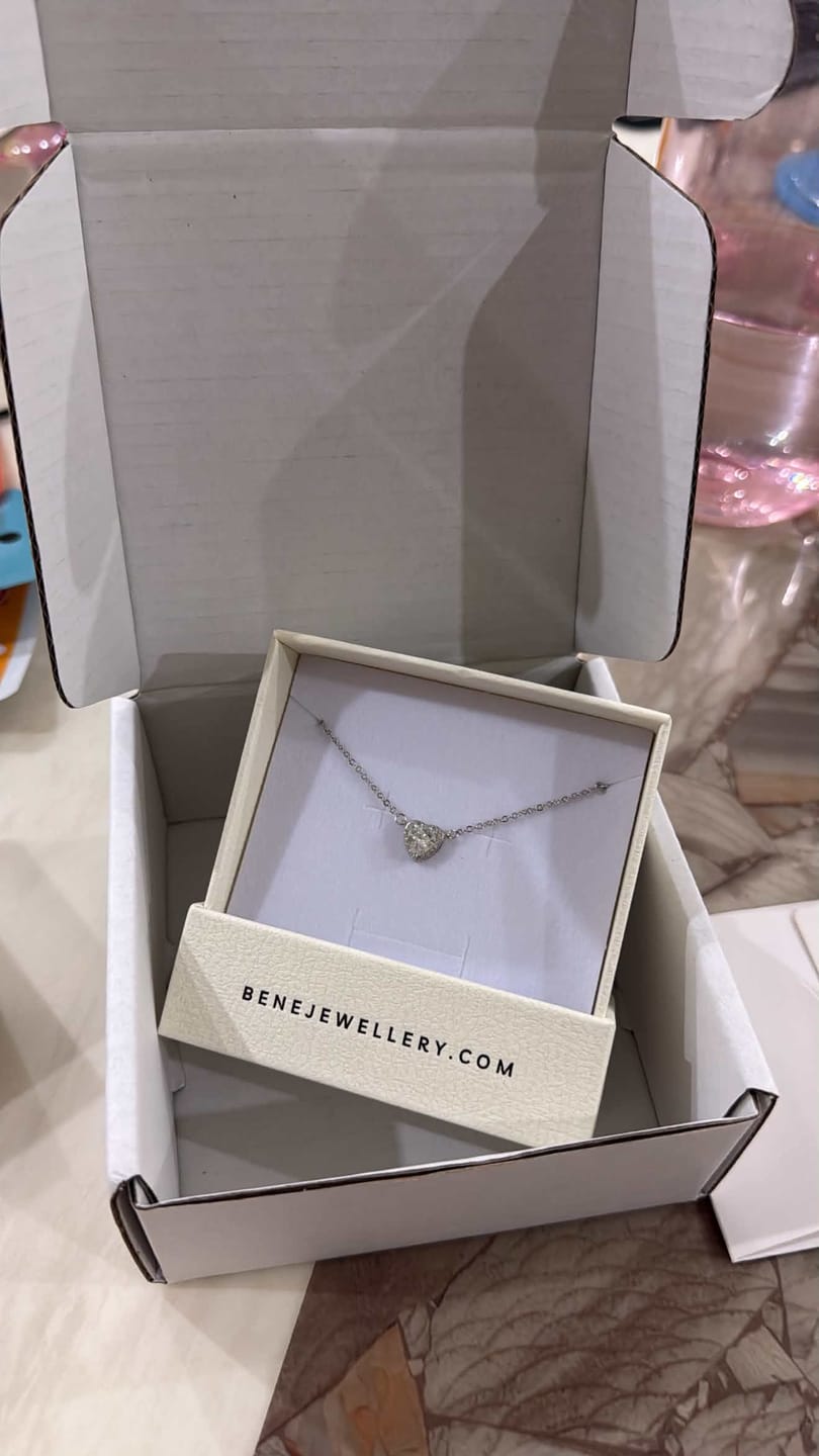 Customer photo review of Victoria Heart Necklace