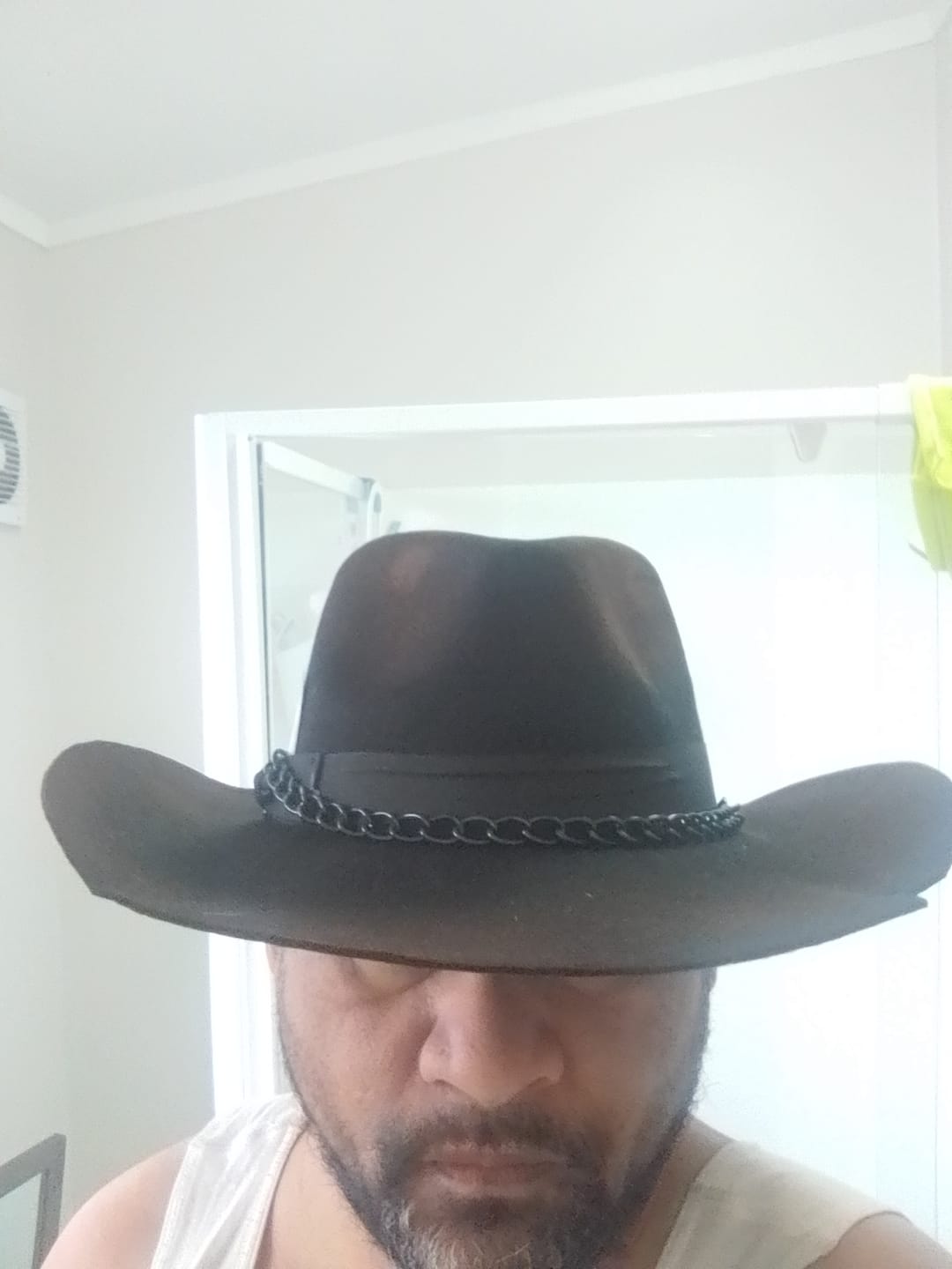 Customer photo review of Vintage Felt Vaquero Hat