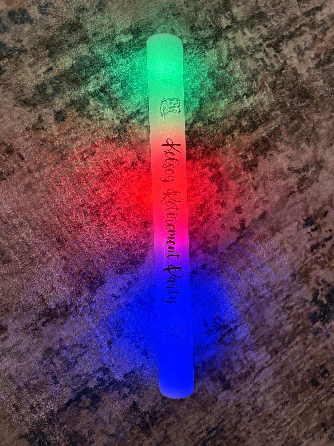 Customer photo review of Custom-Made Glow Sticks