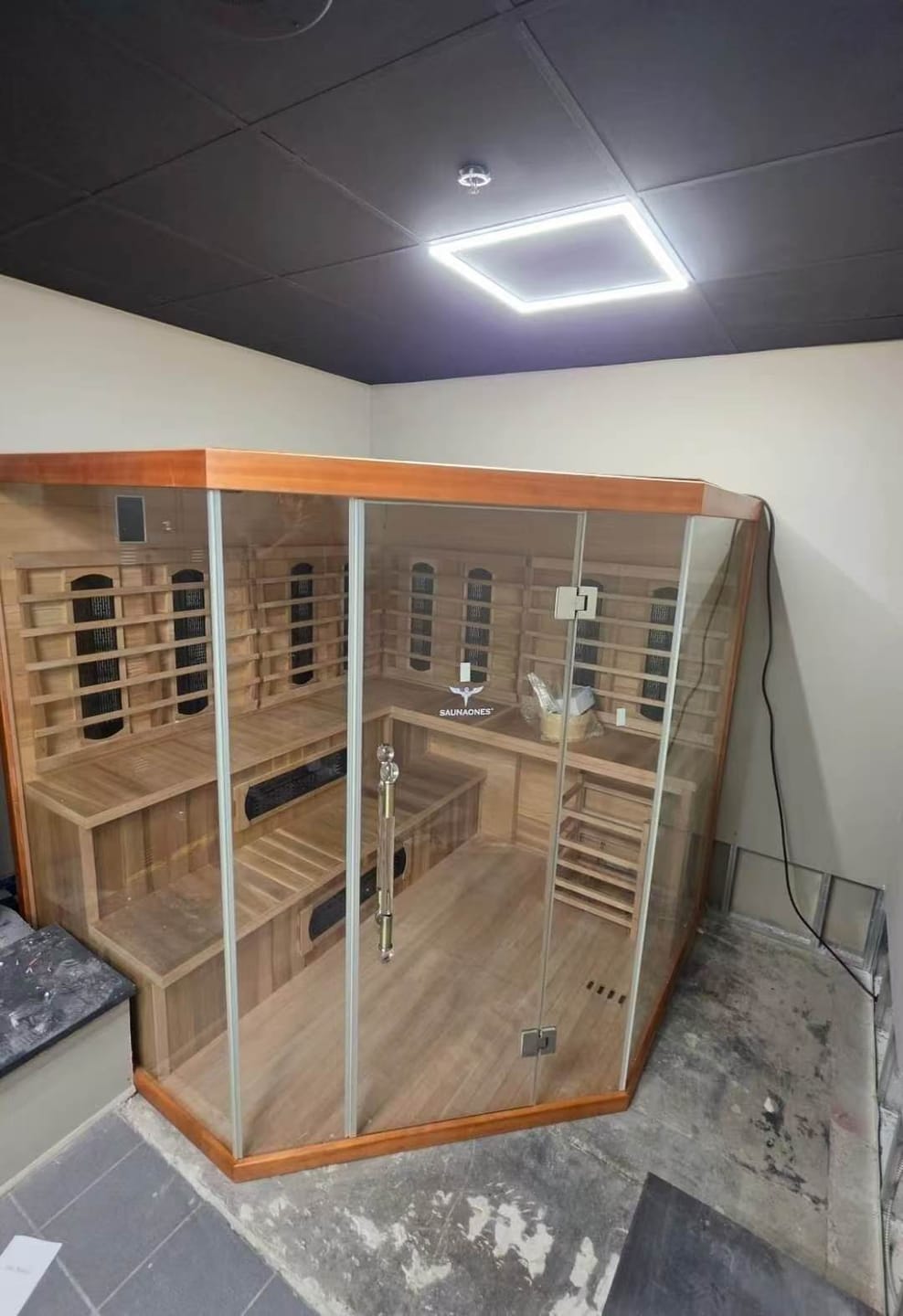 Customer photo review of SAUNAONES® Traditional Steam And Far Infrared Sauna Room Luxury 4