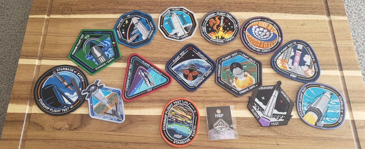 Customer photo review of Starship Flight 9 Patch