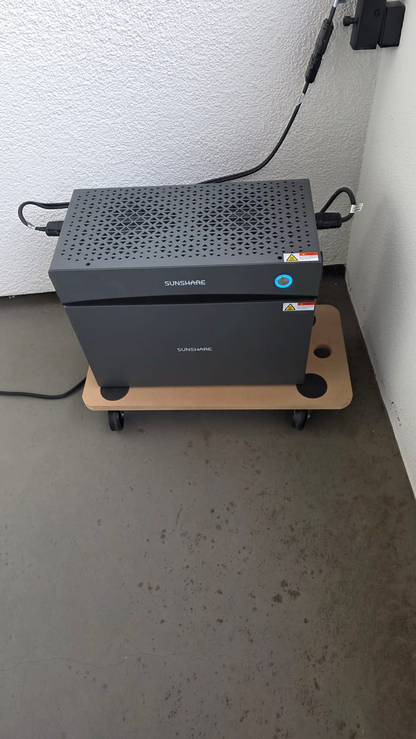 Customer photo review of Glory Balkonkraftwerk mit 4,0 kWh Speicher