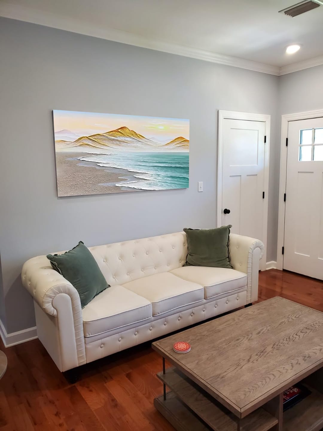 Customer photo review of Abstract Mountain Textured Canvas Art #MM027