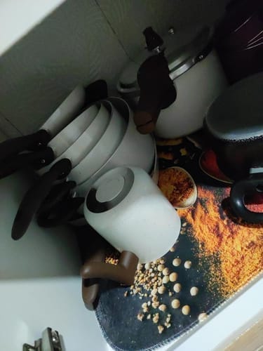 Customer photo review of Brinox - Jogo de Panelas 8 Peças Ceramic Life Smart Plus - Vanilla