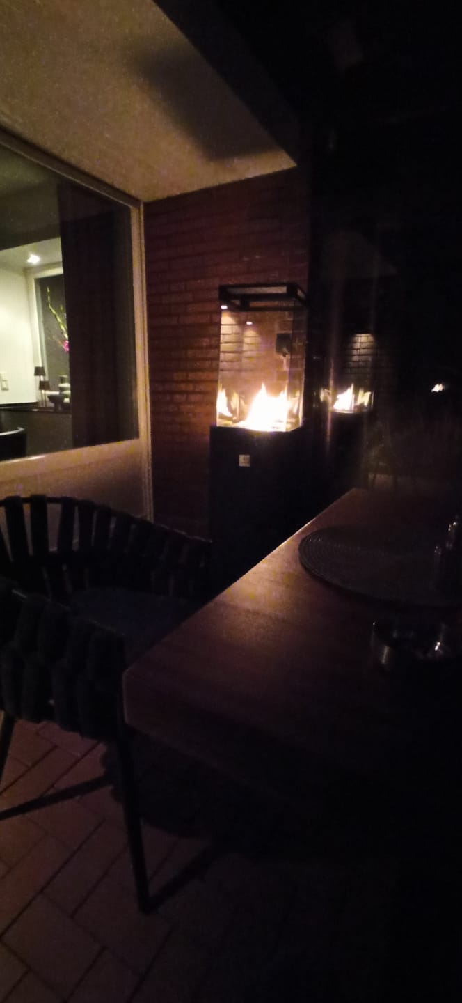 Customer photo review of Gartenzeit® Gas-Terrassenheizer mit Glaszylinder inkl. Abdeckung
