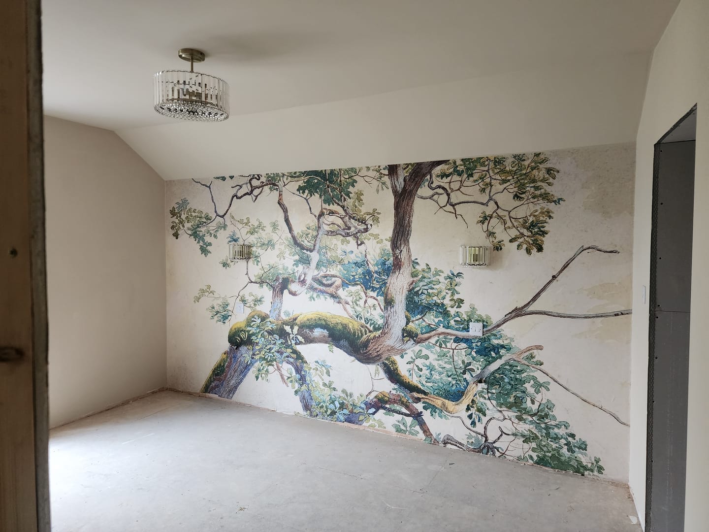 Customer photo review of Alder - Tree Branch Watercolour Art Wallpaper Mural