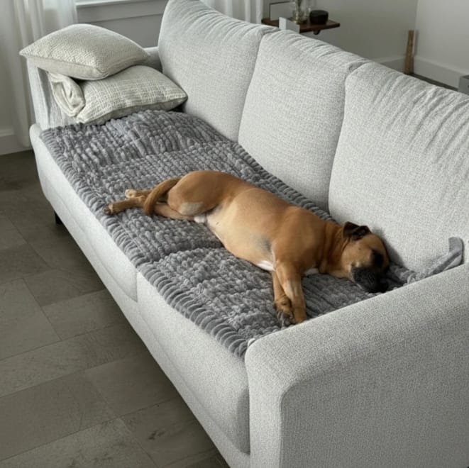 Customer photo review of Loami CozyCover™ – die kuschelige Sofadecke für Haustiere 🐾