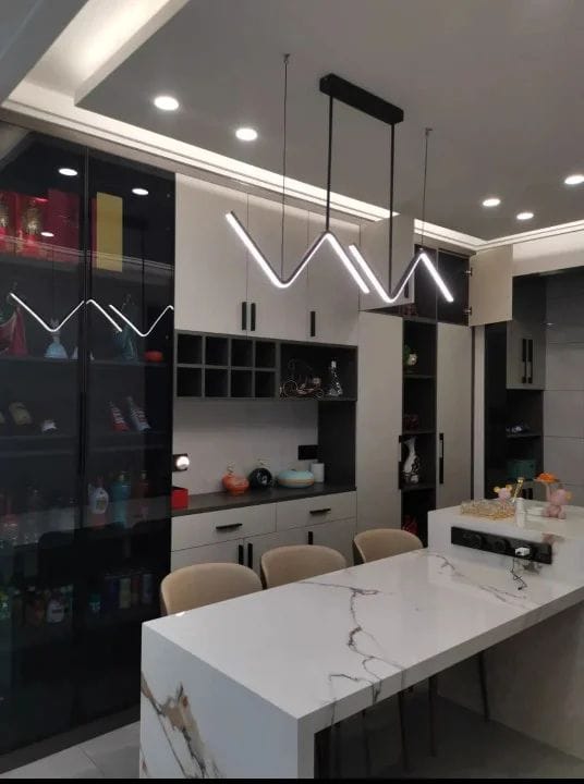 Customer photo review of Pendente Linear LED Hoffa 45cm ou 90cm