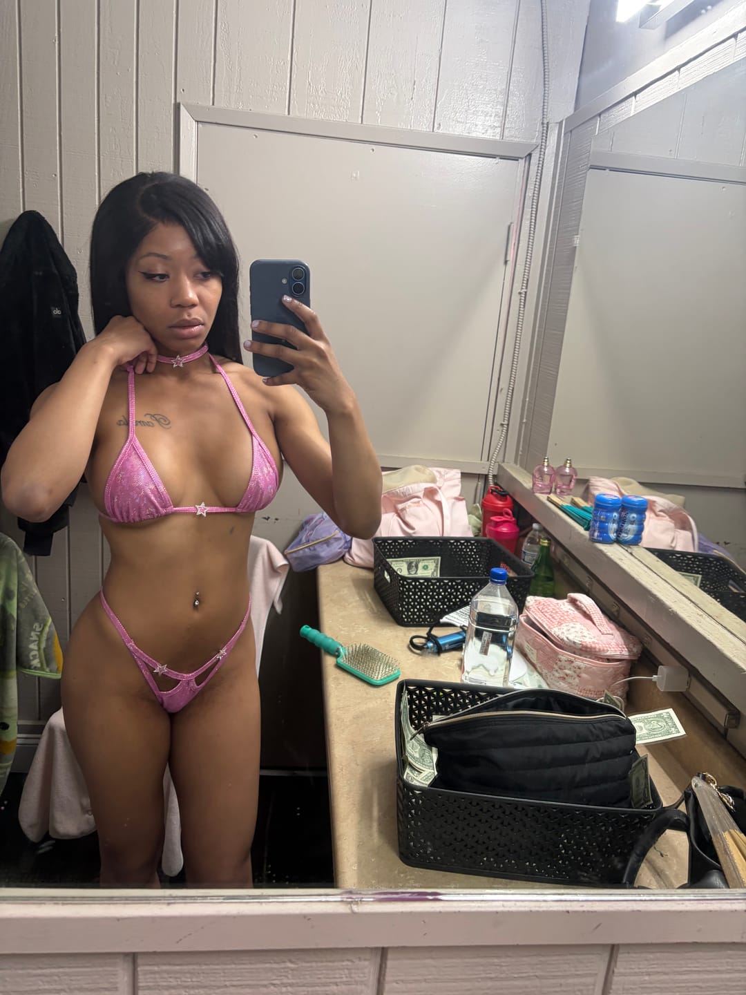 Customer photo review of ACE Famous at the Strip Club Set: Halo Hot Pink
