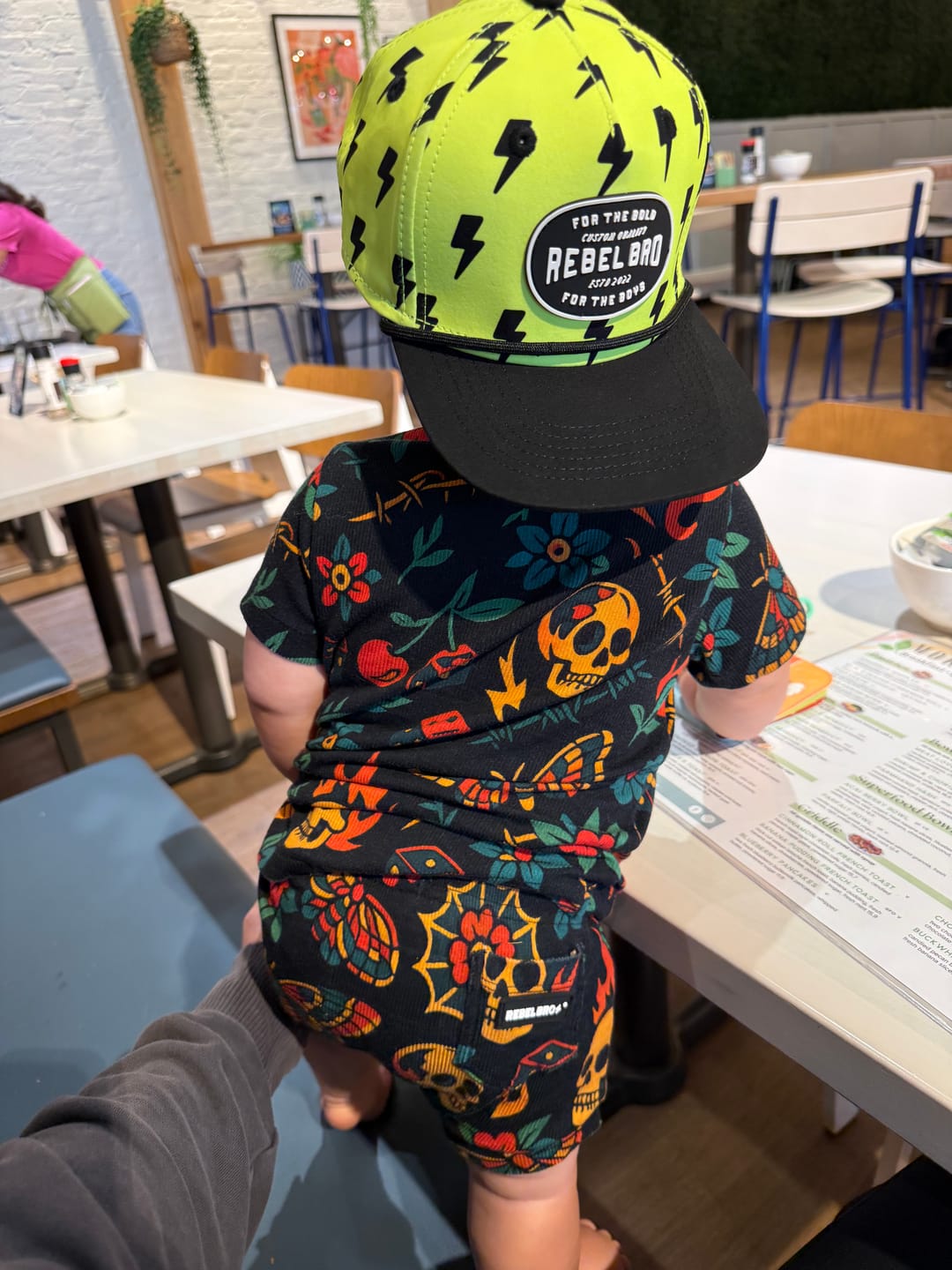 Customer photo review of Hydro Snapback in Neon Electric Lime x Jagger