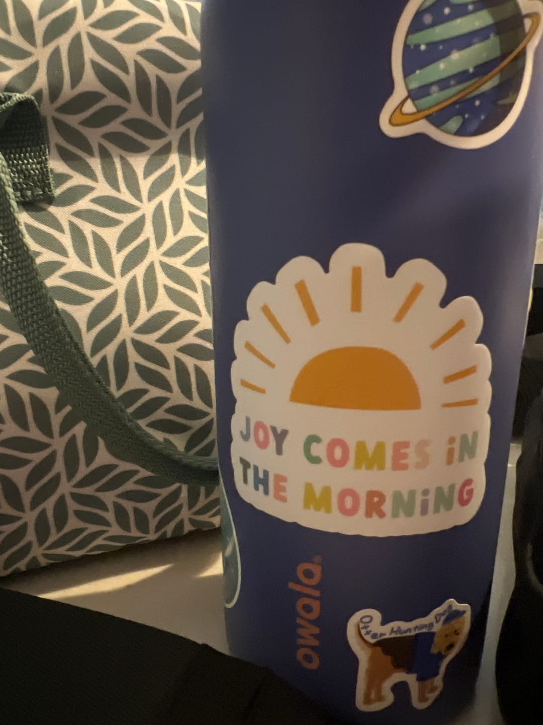 Customer photo review of Joy Comes in the Morning Sticker