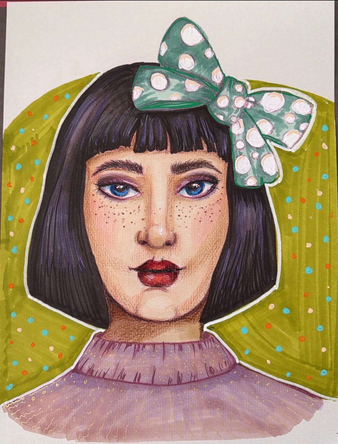 Customer photo review of Ohuhu Oahu 320 Colors Dual Tips Alcohol Art Markers, Fine & Chisel (New Color Codes)