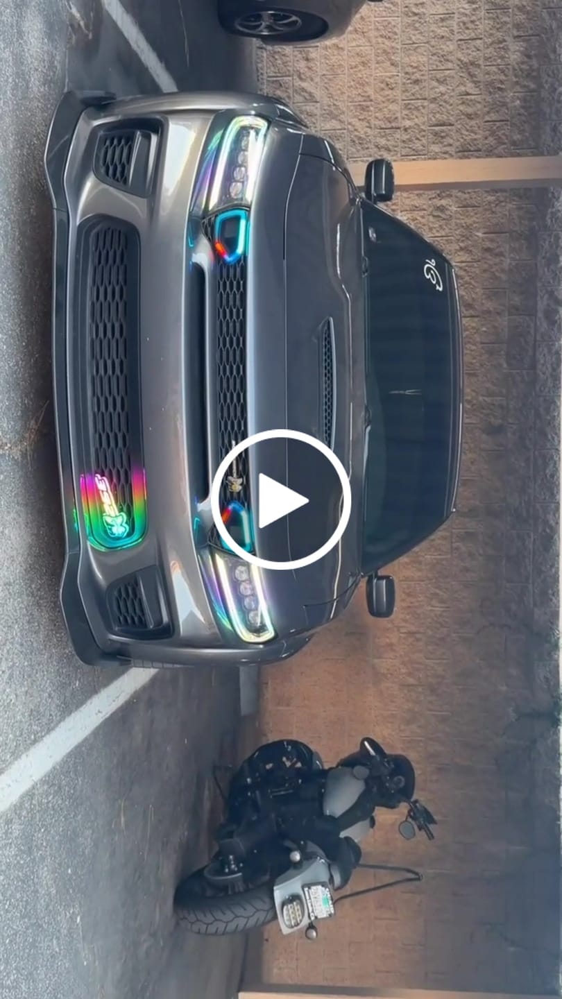 Customer video review of Dodge Charger Diffused Snorkel LED Accents (Multicolor Flow) 2015-2024