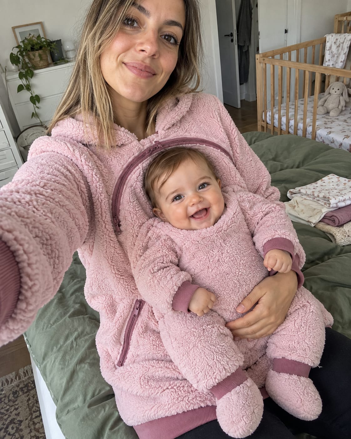 Customer photo review of NÄHLI Duo – Hoodie mit Babyeinsatz