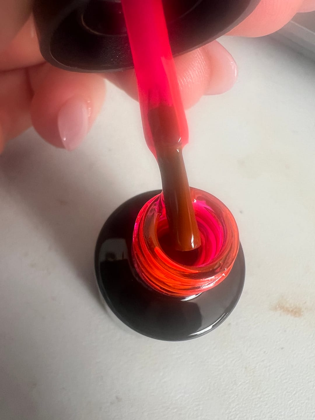 Customer photo review of Semilac 978 Jelly Guava UV Gel Polish