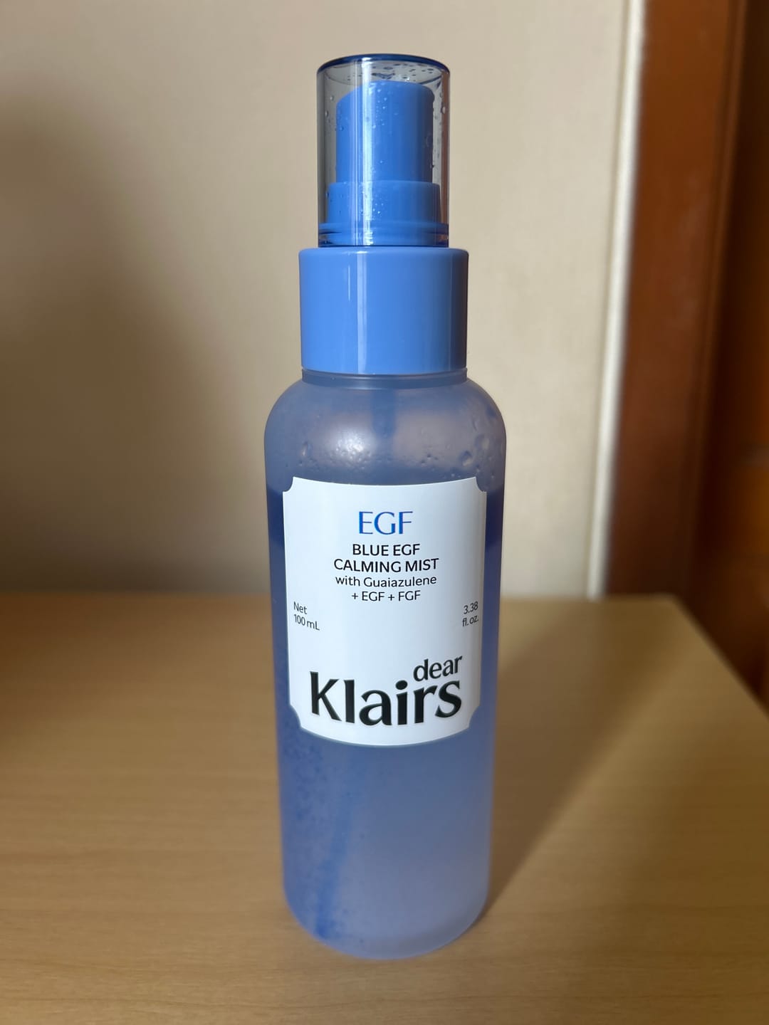 Customer photo review of Blue EGF Calming Mist