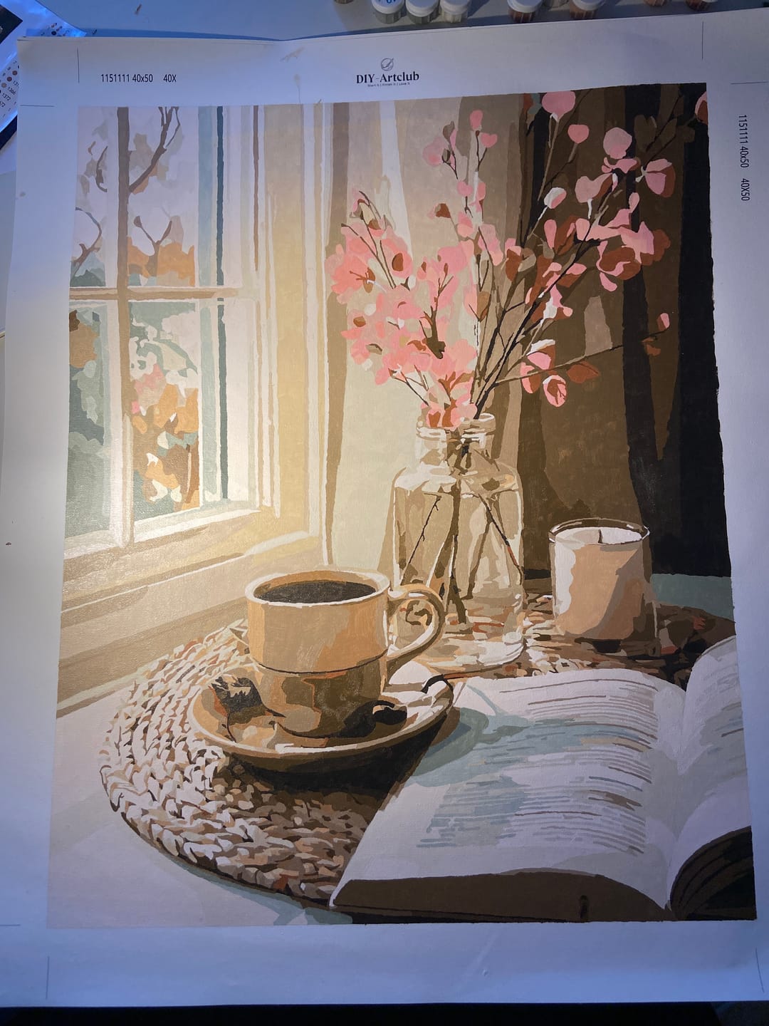 Customer photo review of Interior in beige | Paint by Number