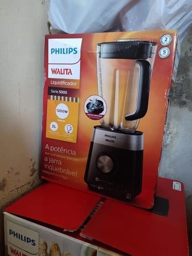 Customer photo review of PHILIPS Liquidificador Série 5000, RI2242, Preto, Jarra Inquebrável, Walita