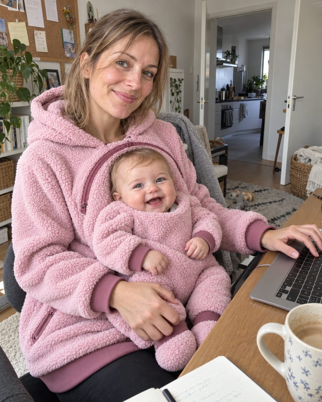 Customer photo review of NÄHLI Duo – Hoodie mit Babyeinsatz