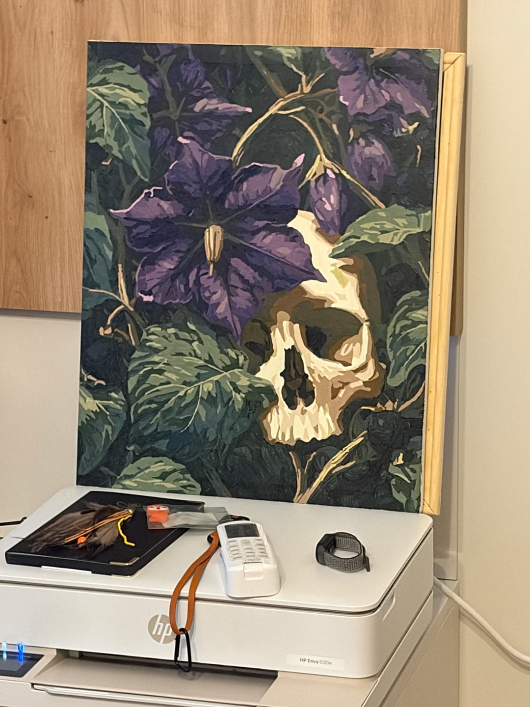 Customer photo review of Dark Nightshade Flower | Paint by Number