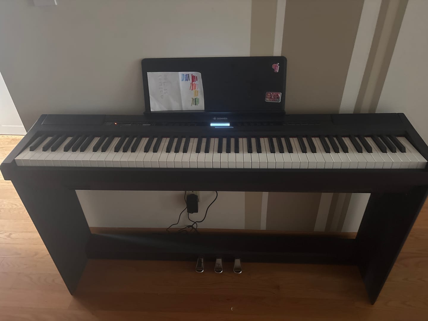 Customer photo review of Donner DEP-20 Weighted Digital Piano with Stand
