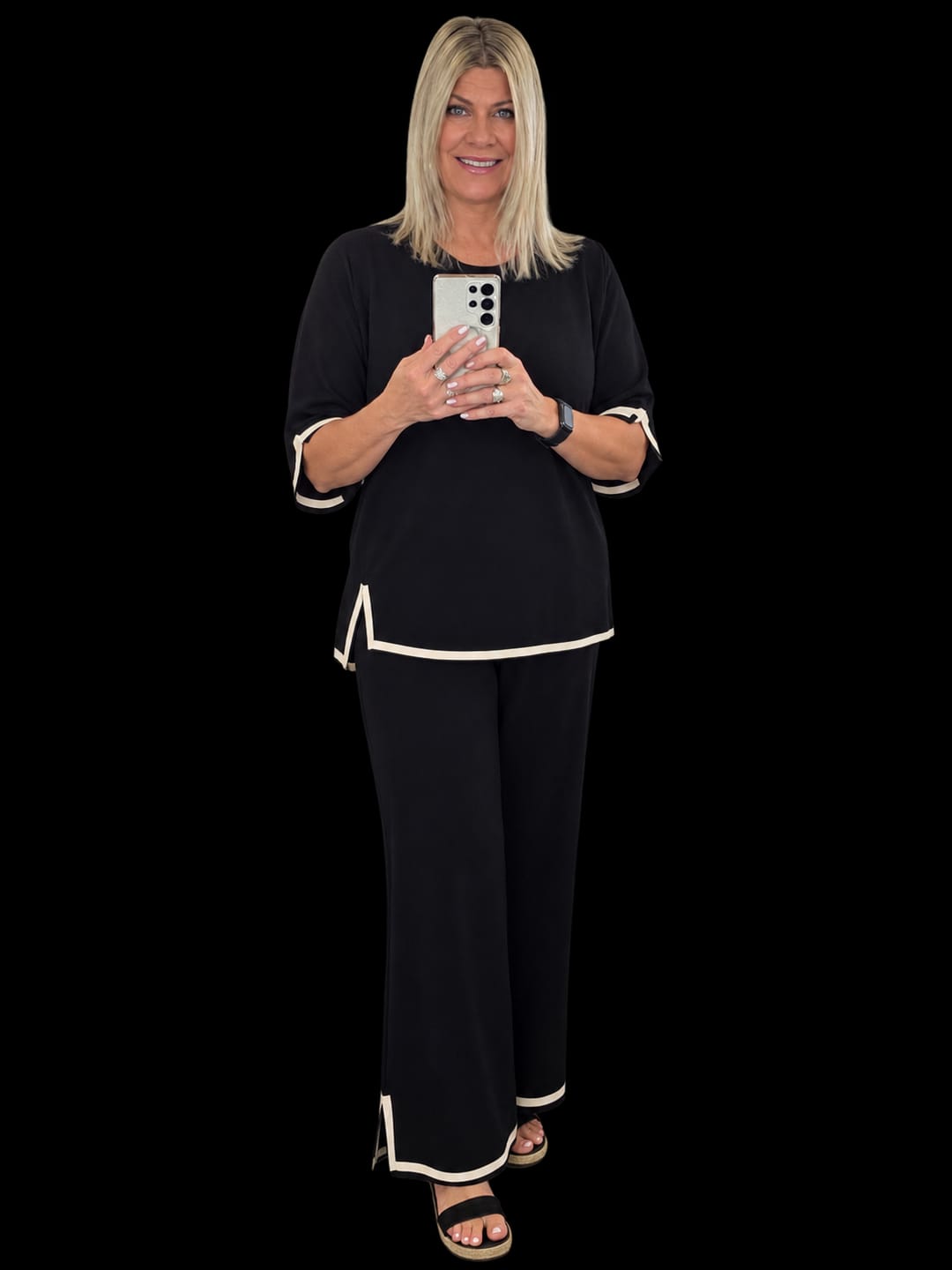 Customer photo review of Harlina Knit Set in Black