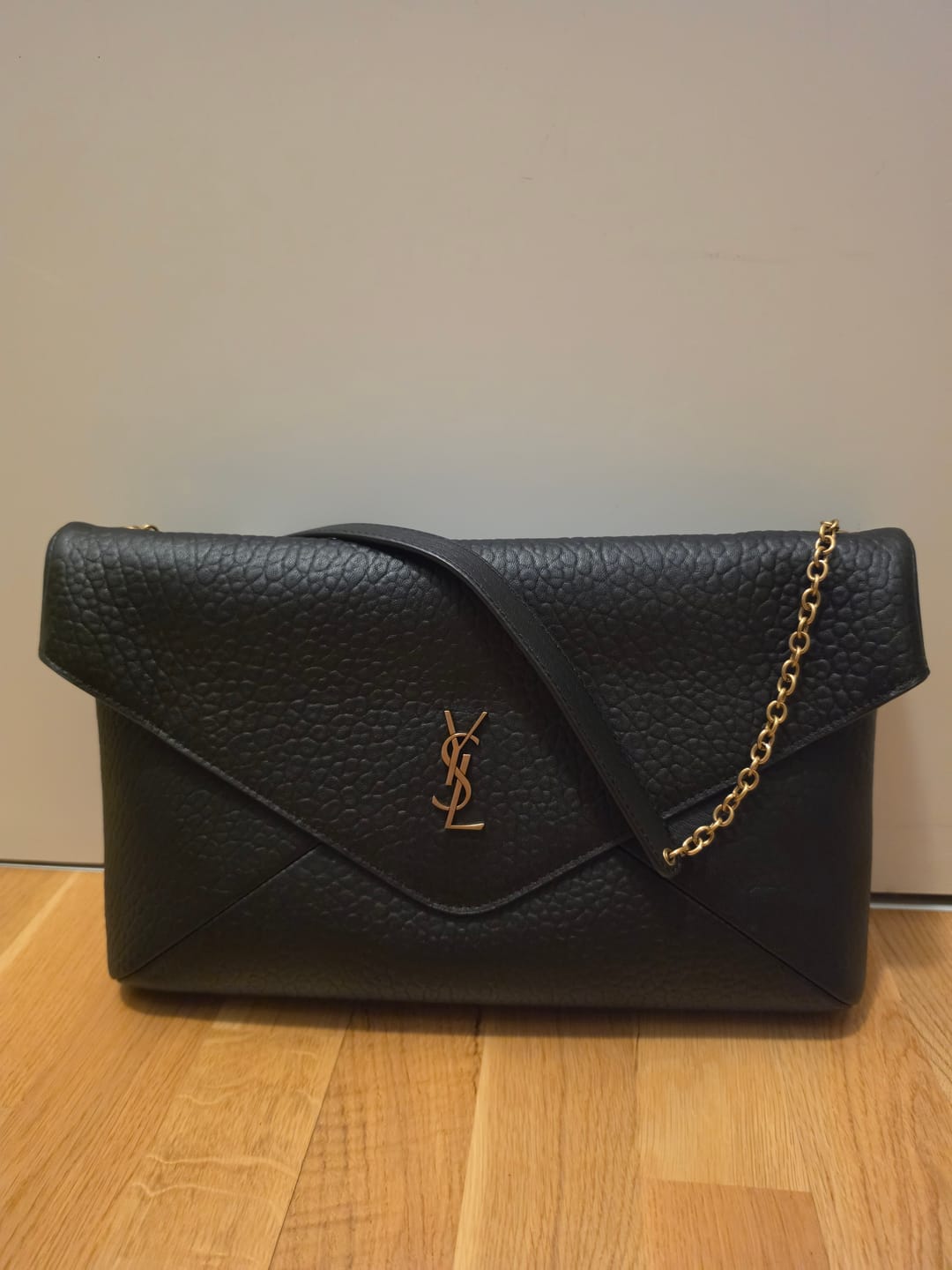Customer photo review of YSL 2026 Cassandre Large Pouch on Chain 35cm Calfskin