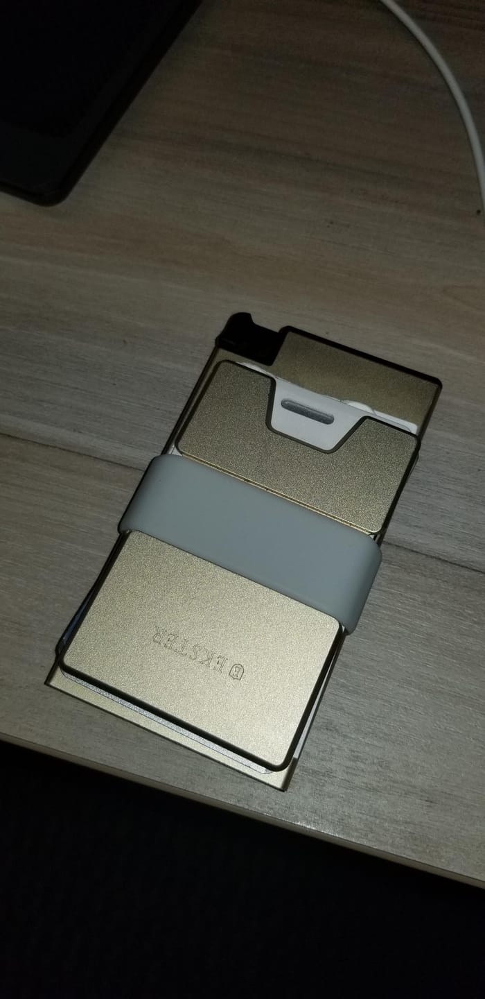 Customer photo review of Aluminum Cardholder