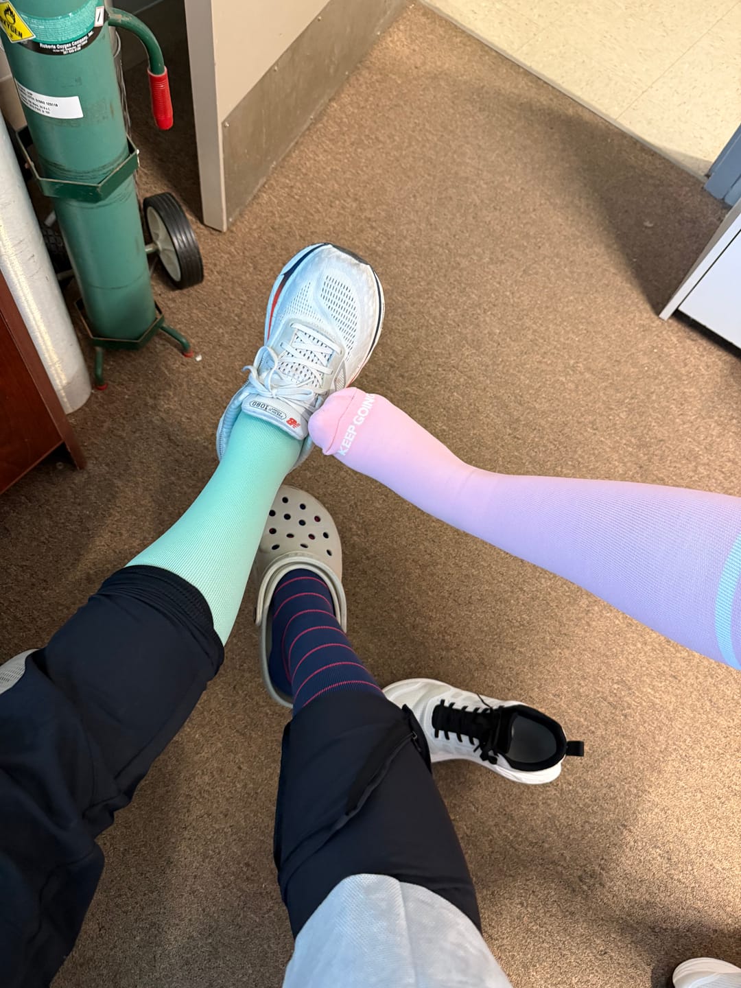 Customer photo review of NurseStrong Performance Compression Socks
