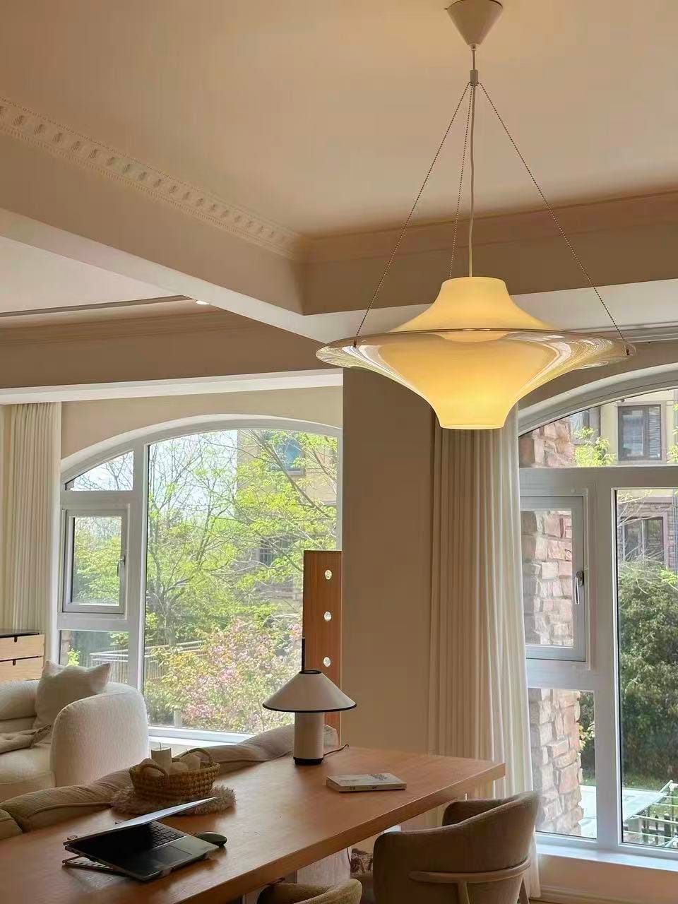 Customer photo review of WOMO Modern UFO-Inspired Pendant Light-WM3205