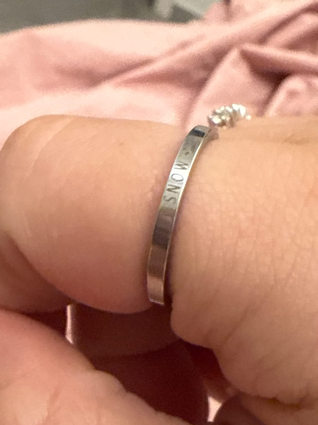 Customer photo review of Custom Pet Name Ring