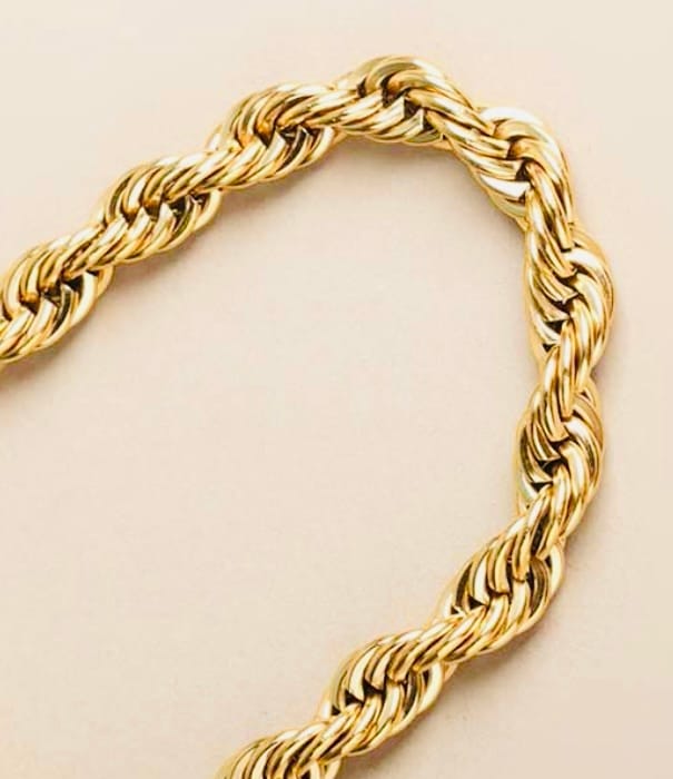 Customer photo review of Rope Chain | 6 MM