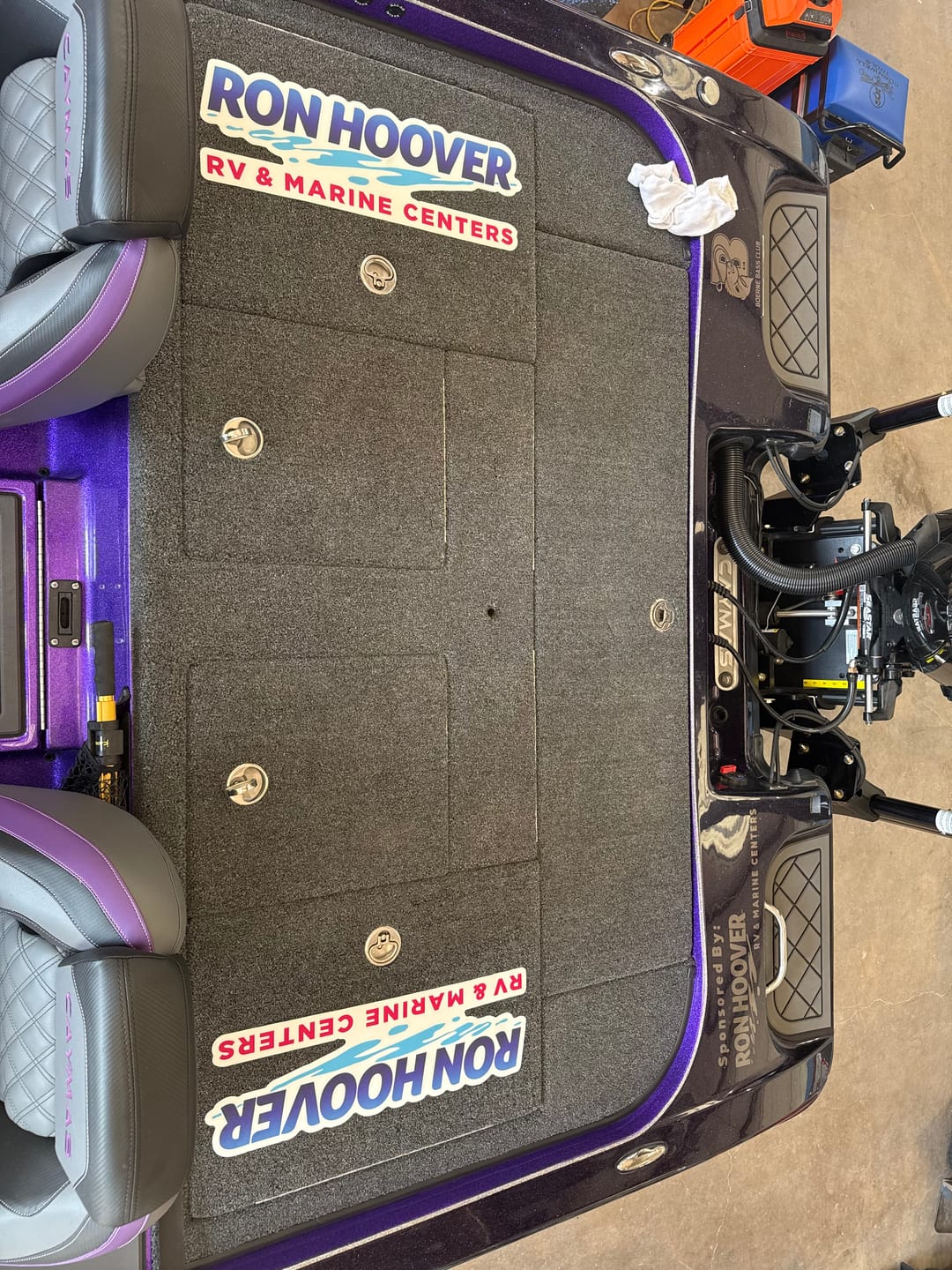Customer photo review of Custom Carpet Graphic