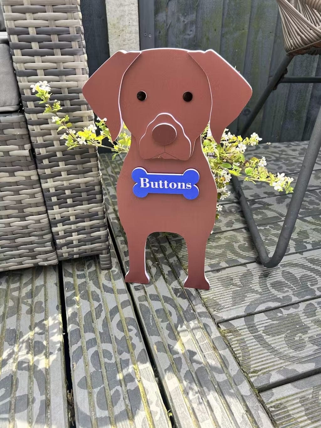 Customer photo review of Dog Planter - Yorkshire Terrier