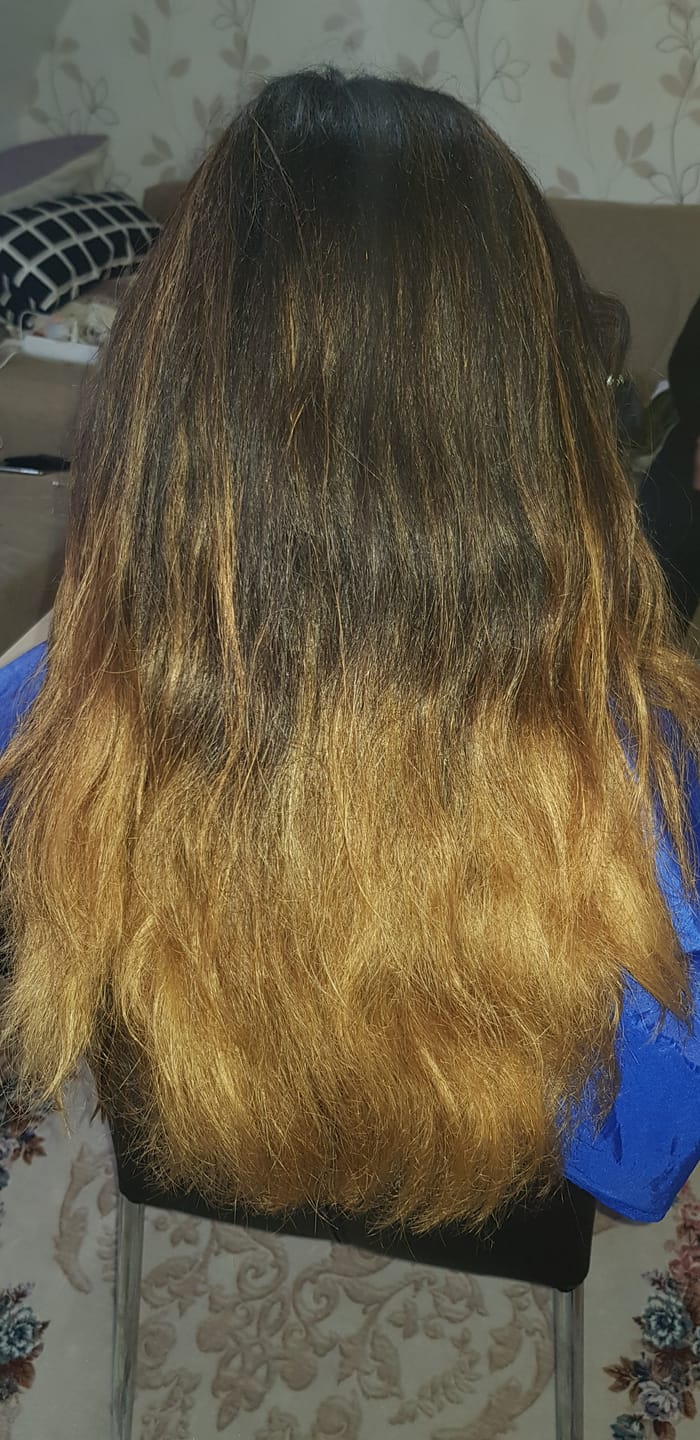 Customer photo review of Ultimate Liss Hair Treatment 1L - Hanna Lee