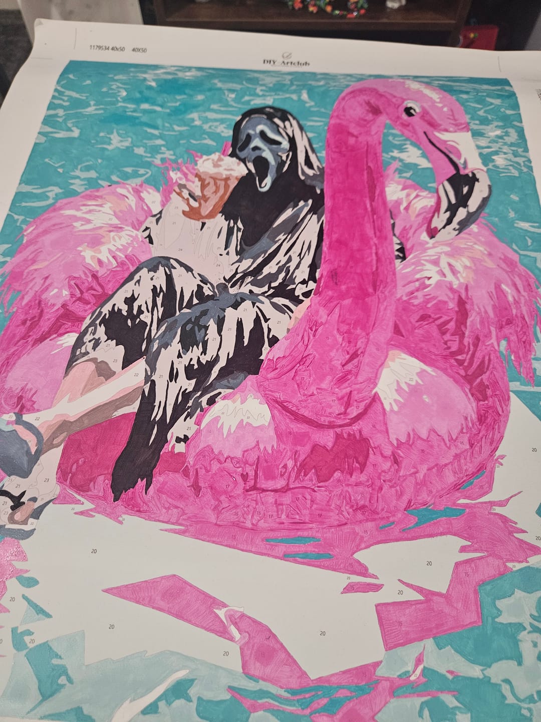 Customer photo review of Too Cool to Kill | Paint by Number