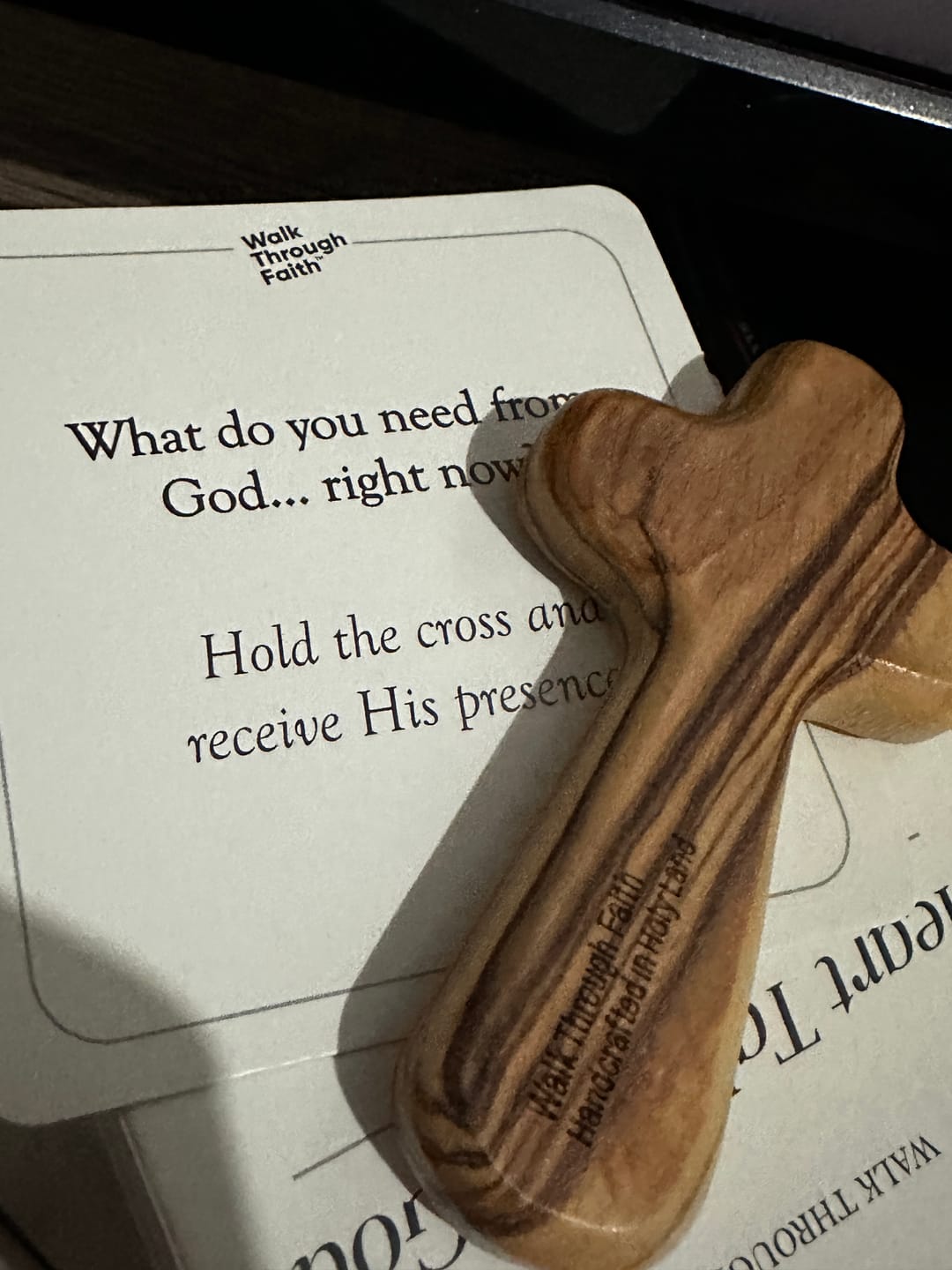 Customer photo review of Complete Comfort Cross Gift Set | Made in the Holy Land | Includes the Heart Talk with God™ Prayer Cards (Limited Time Only)