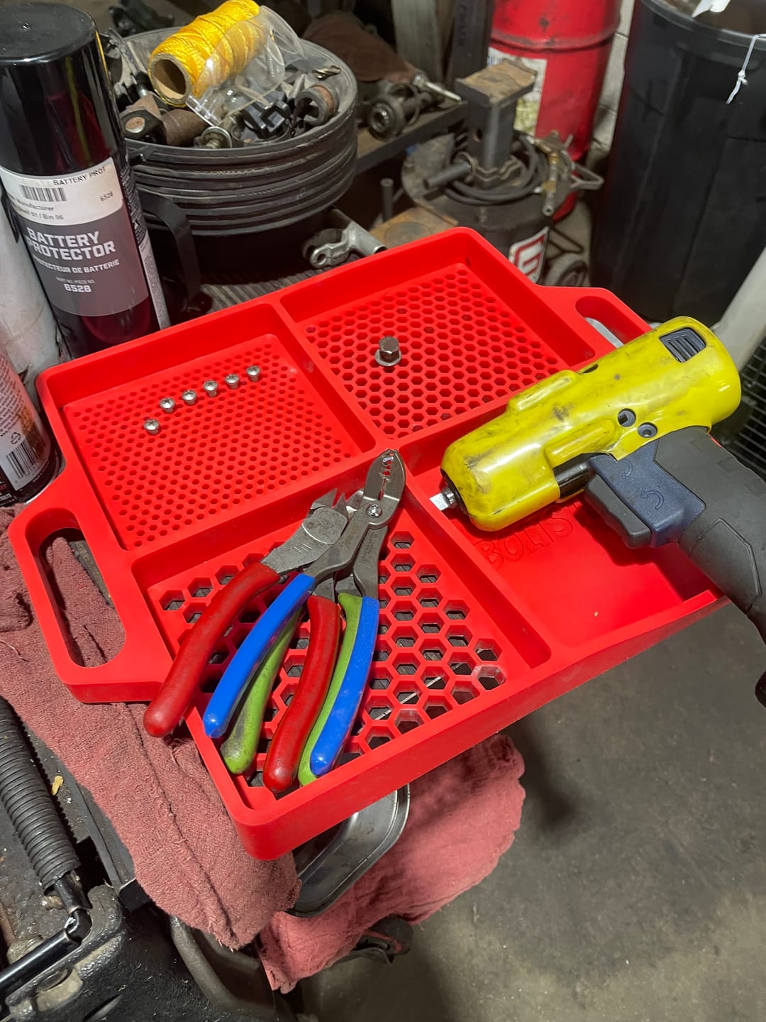 Customer photo review of 4-WAY TRAY — Flexible Fastener Organizing Tray
