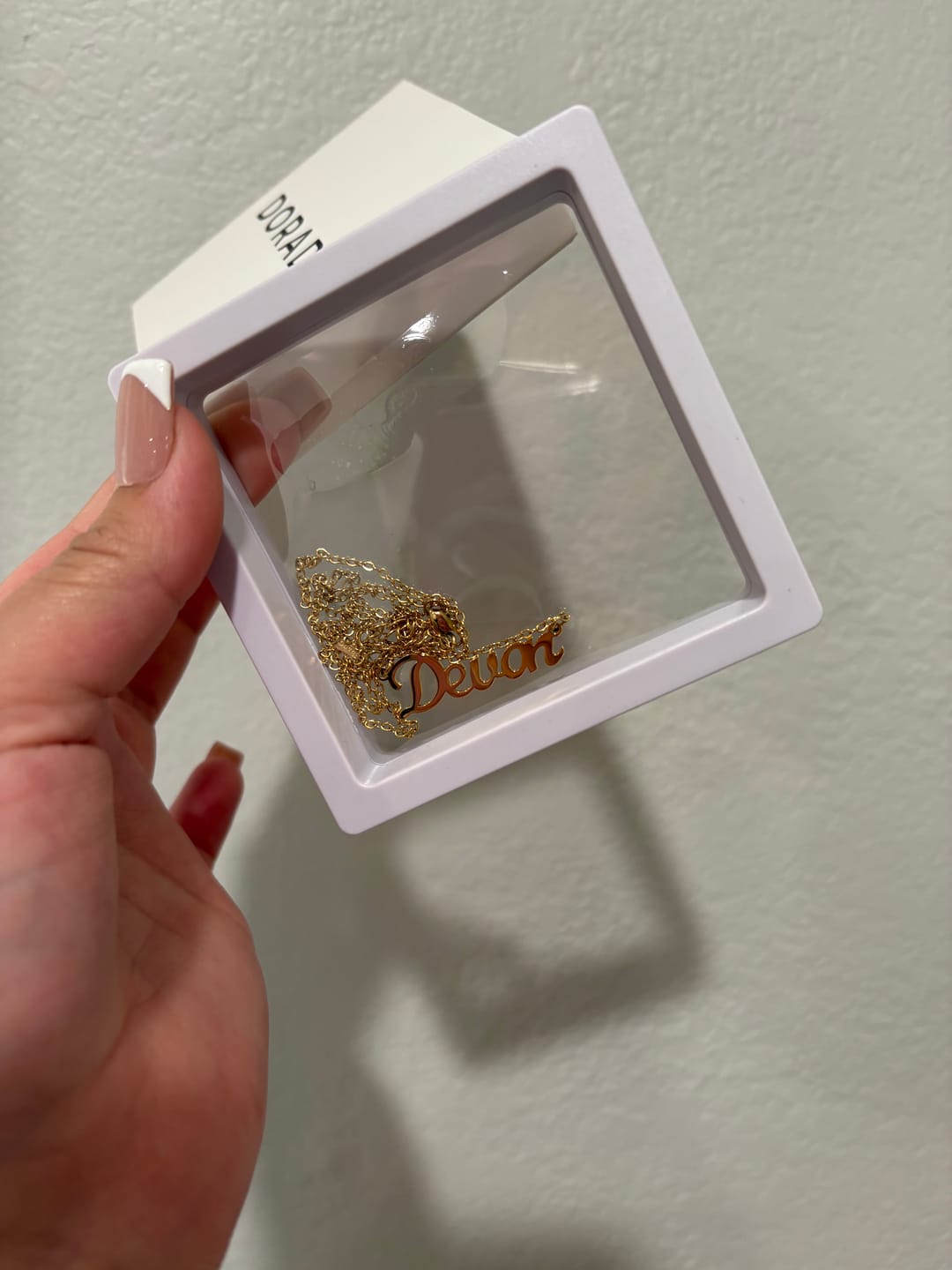 Customer photo review of Custom Name Necklace