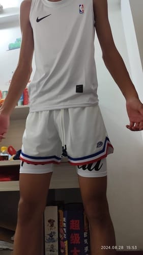 Customer photo review of Elite Pro White Compression Tank Top