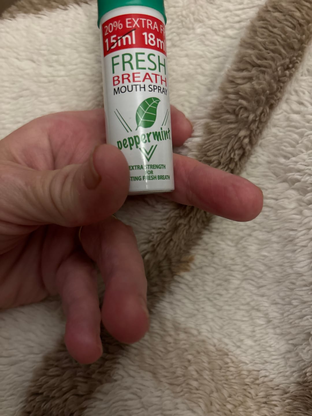 Customer photo review of Fresh Breath Mouthspray Peppermint 18ml