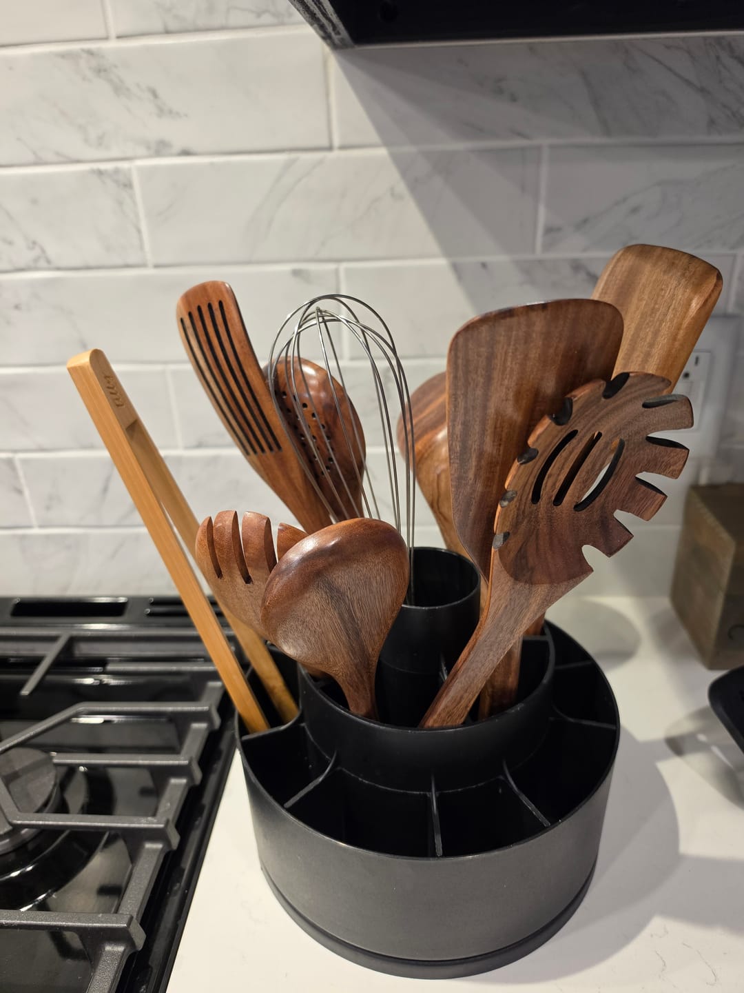 Customer photo review of 10 Piece Teak Wooden Utensil Set