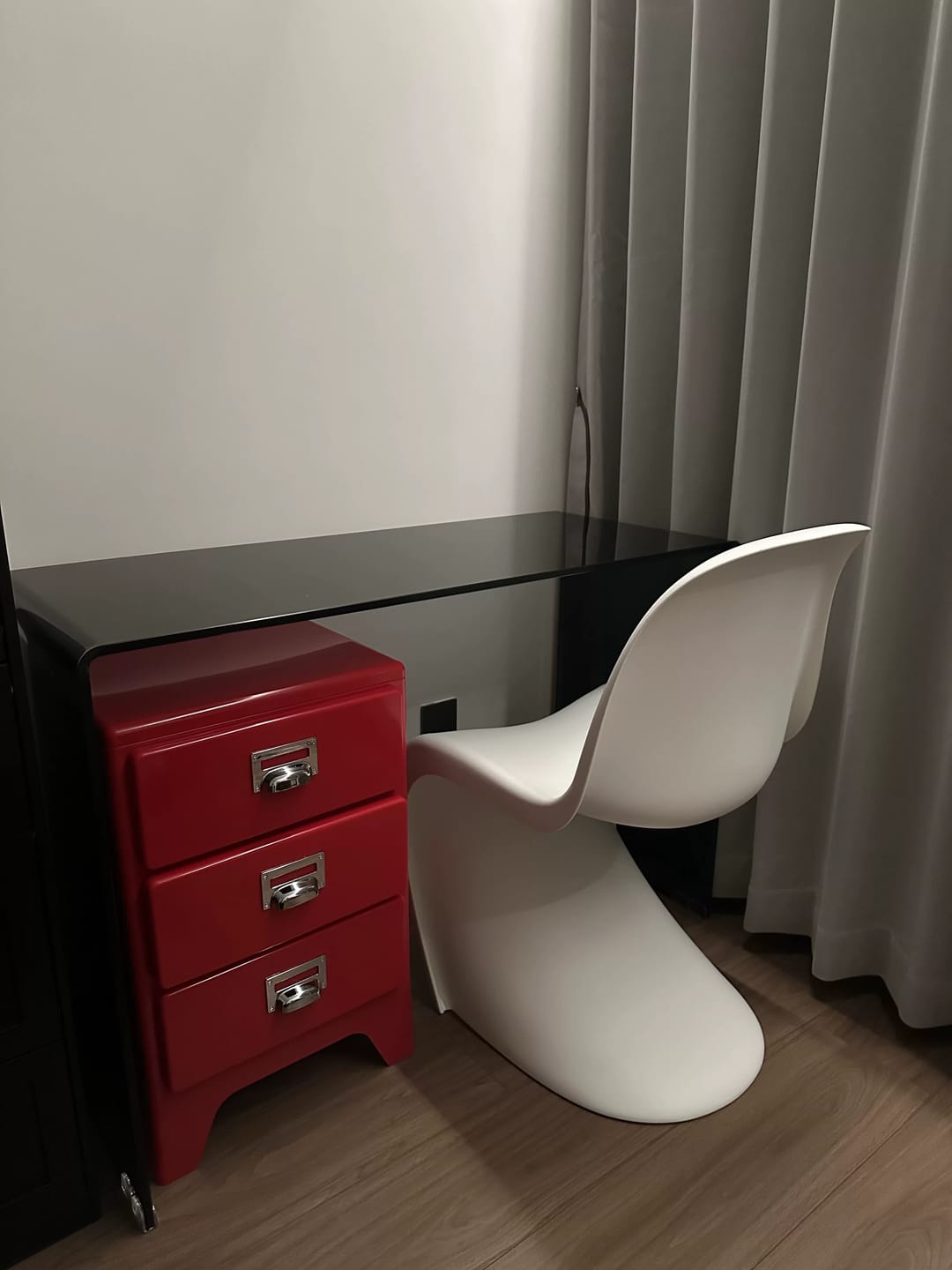 Customer photo review of KKUSO ABS 3-DRAWER CABINET - MILO CHERRY RED