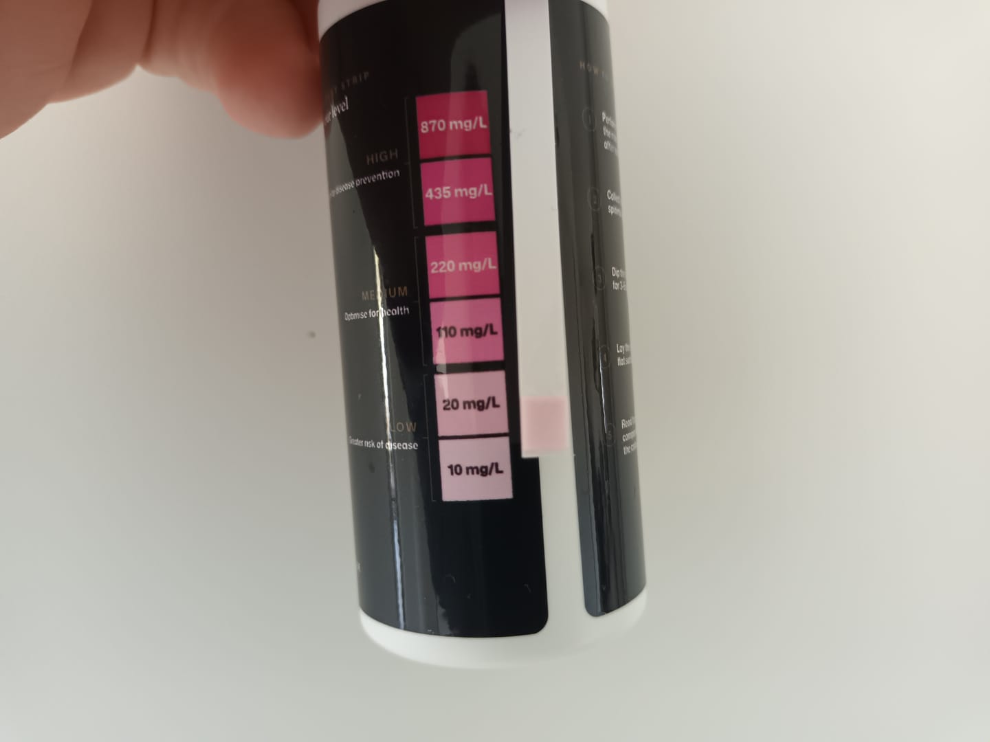 Customer photo review of Nitric Oxide Test Strips