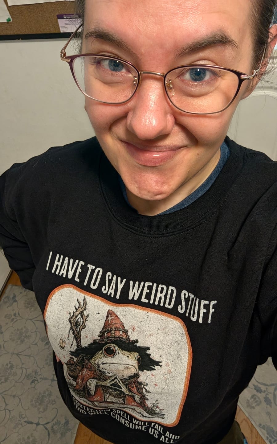Customer photo review of Weird Stuff Sweatshirt