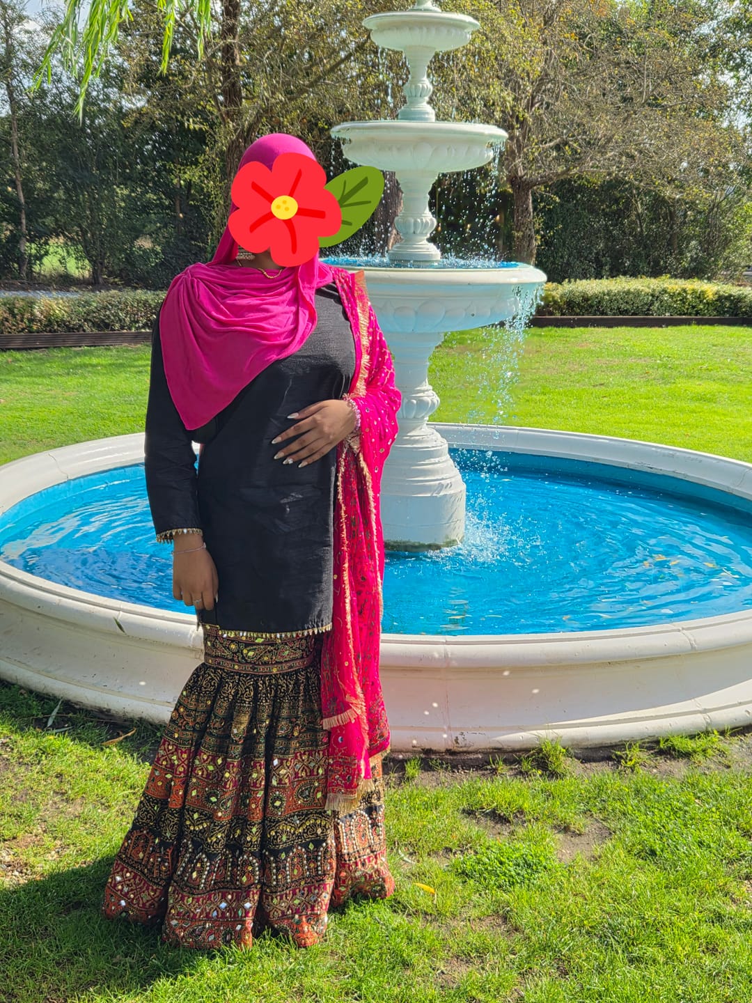 Customer photo review of SRB9961 - SABA - Sehrish.B Designer Mendhi Suit