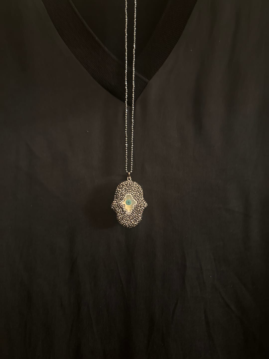 Customer photo review of Zephyr Pendant Necklace